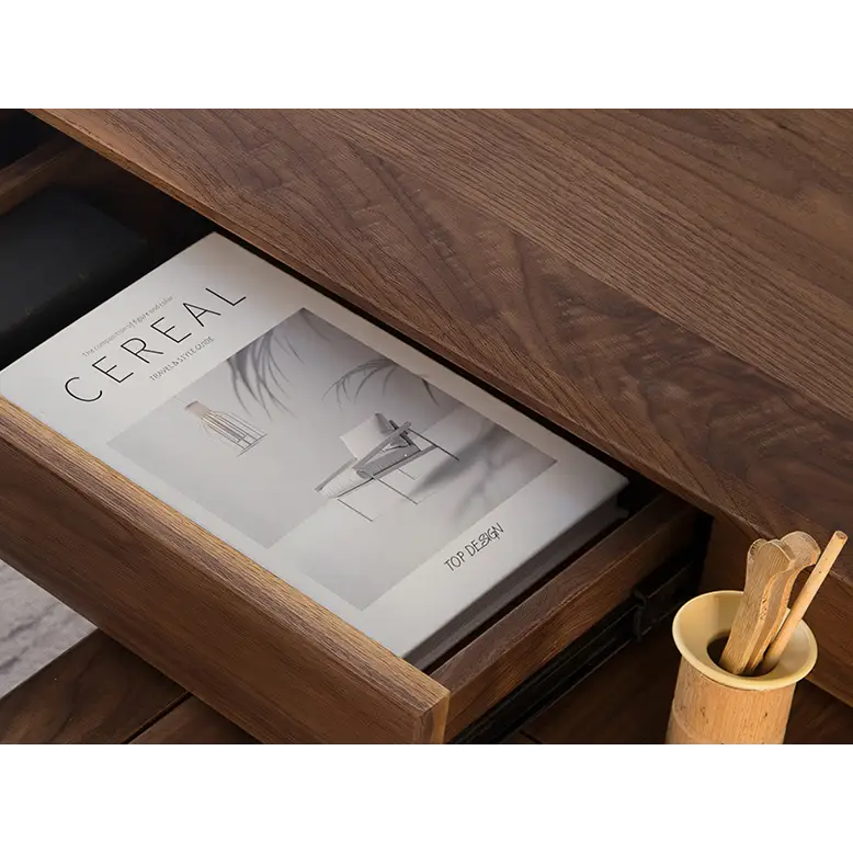 Boucher Office Desk With Storage Walnut - office desk