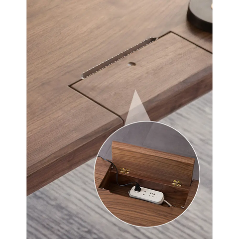 Boucher Office Desk With Storage Walnut - office desk