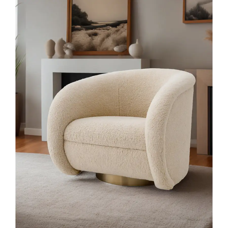 Boucle Lounge Chair - Arm Chair