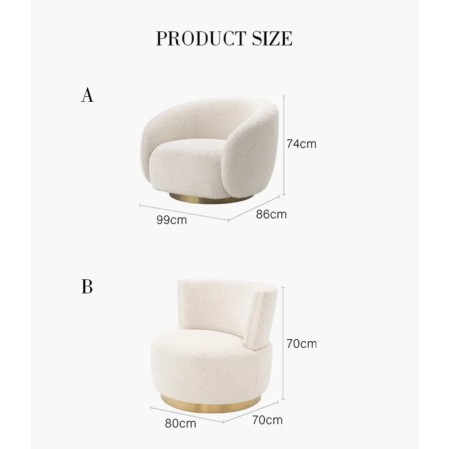 Boucle Lounge Chair - Arm Chair