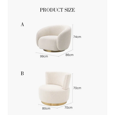 Boucle Lounge Chair - Arm Chair