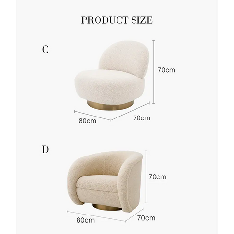 Boucle Lounge Chair - Arm Chair