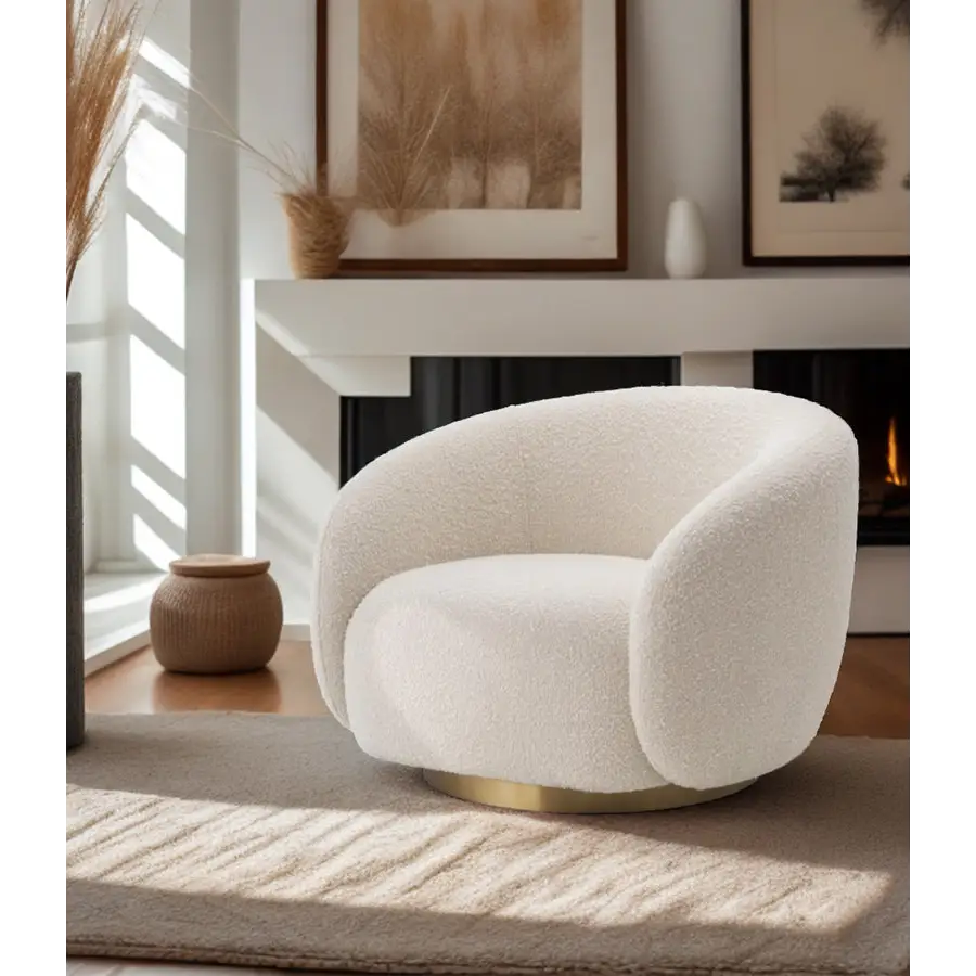 Boucle Lounge Chair - Arm Chair