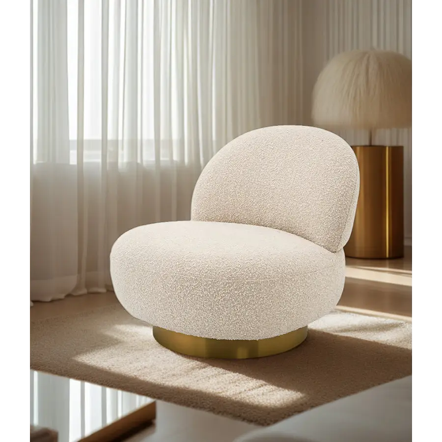 Boucle Lounge Chair - Arm Chair