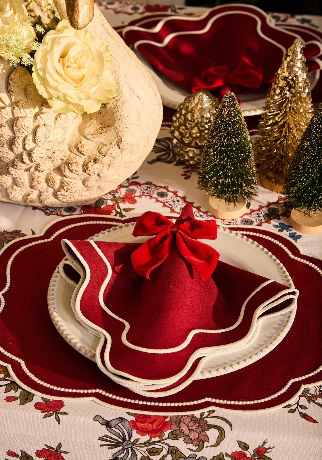 Red Romance Velvet Bow Collection