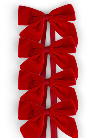 Red Romance Velvet Bow Collection
