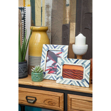 Bowerbird 5 X 7 Chevron Photo Frame