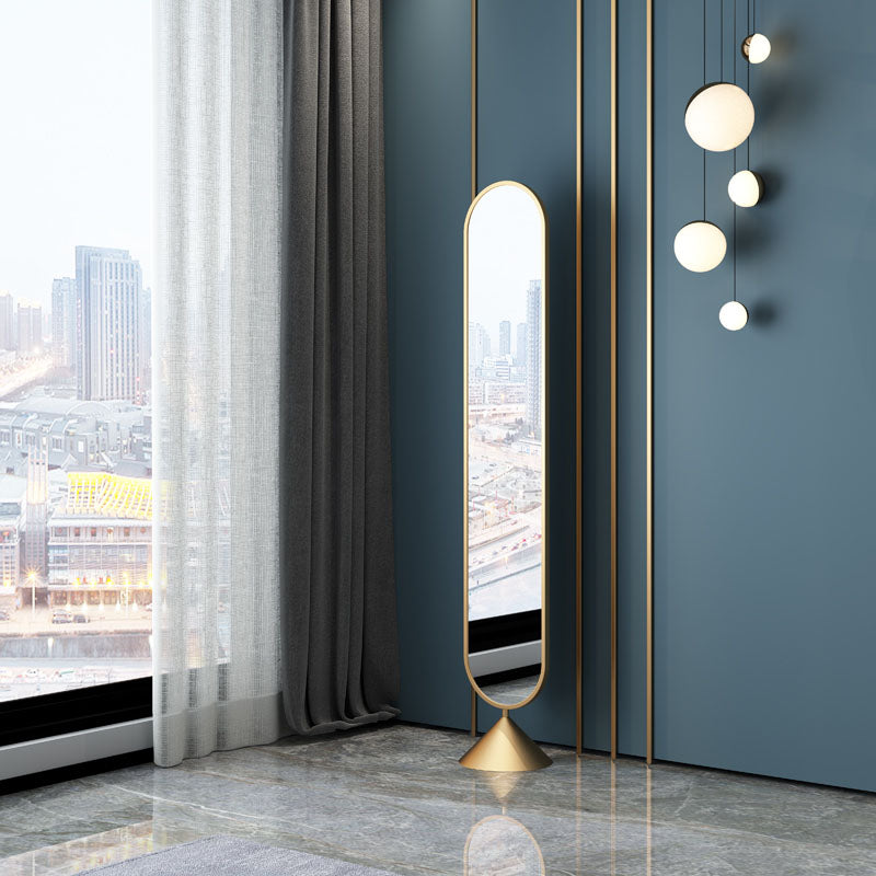 Boxford full length mirror gold framed oval floor mirror with sleek modern design for stylish home decor