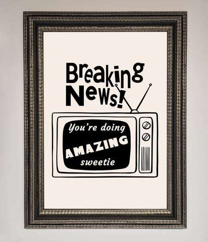 Breaking News Framed Poster