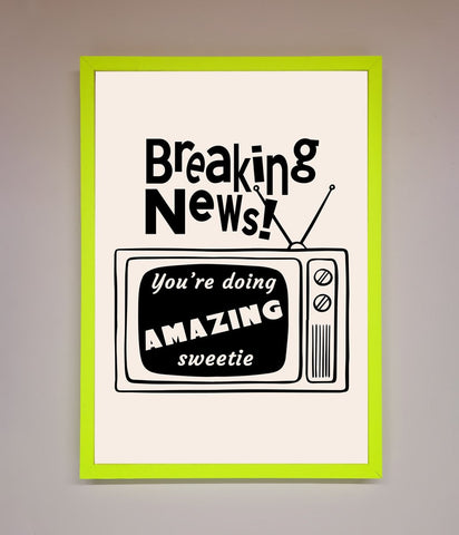 Breaking News Framed Poster