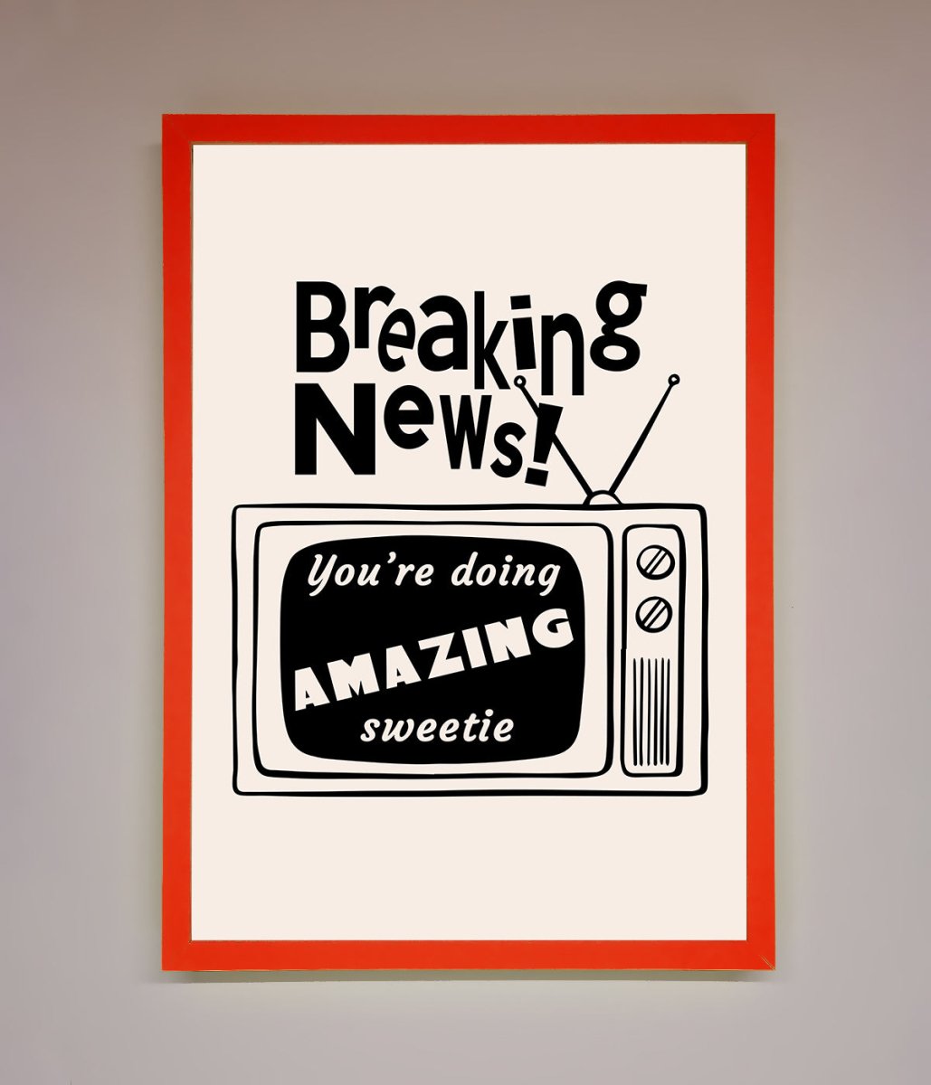 Breaking News Framed Poster