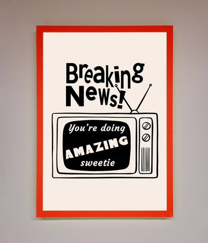 Breaking News Framed Poster