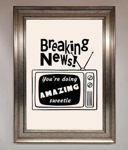 Breaking News Framed Poster