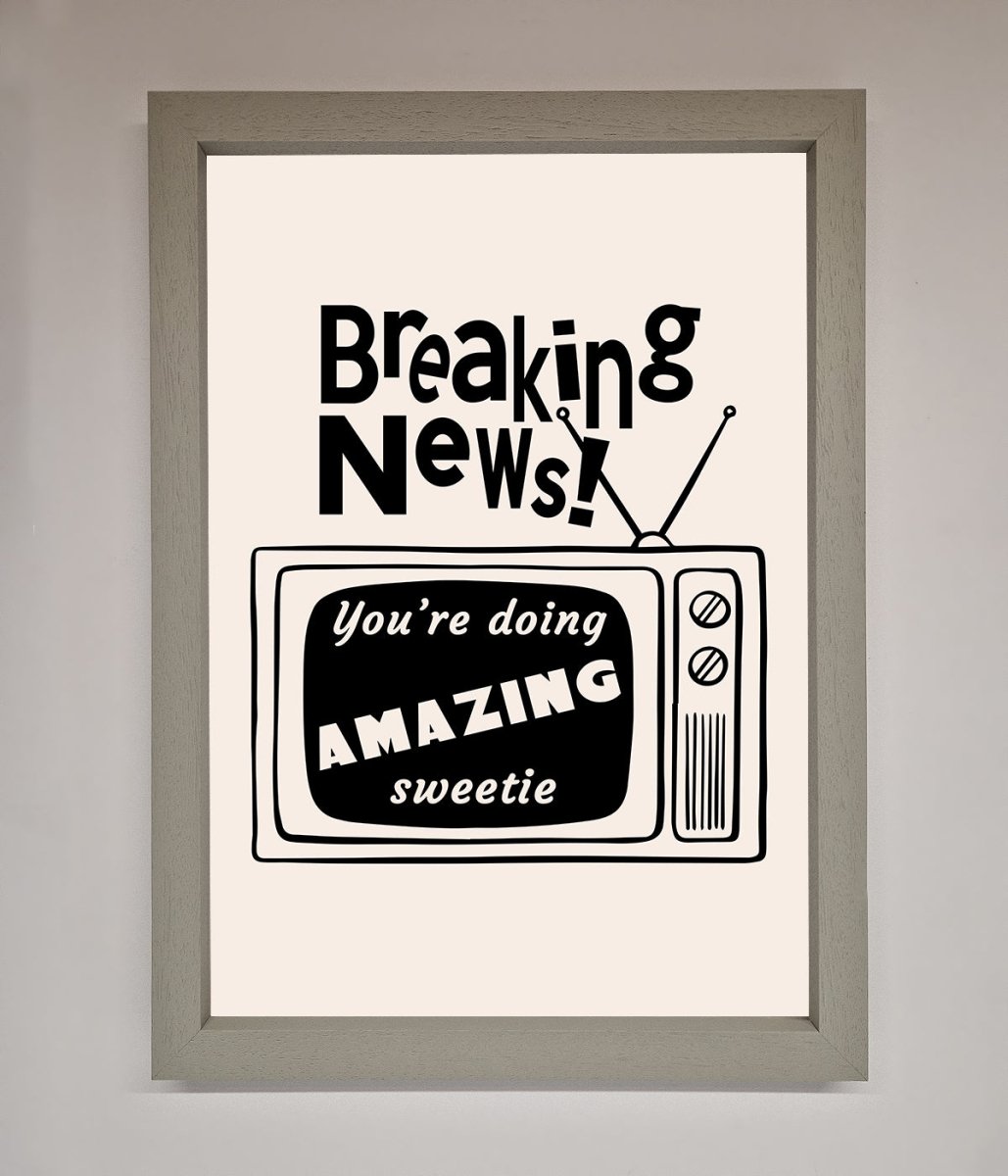 Breaking News Framed Poster