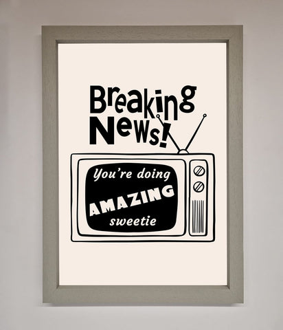 Breaking News Framed Poster