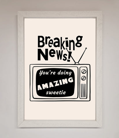 Breaking News Framed Poster