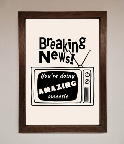 Breaking News Framed Poster