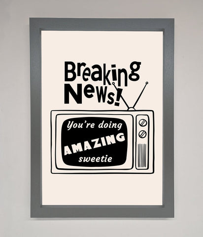 Breaking News Framed Poster