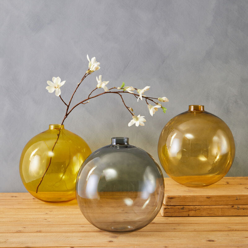 Bree Amber Glass Vase