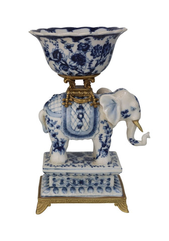 Bridgerton Decorative Elephant Porcelain Bowl
