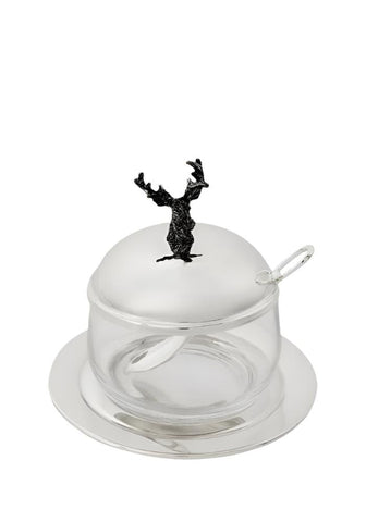 Bridgerton Deer Silver Jar and Spoon
