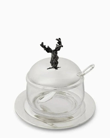 Bridgerton Deer Silver Jar and Spoon