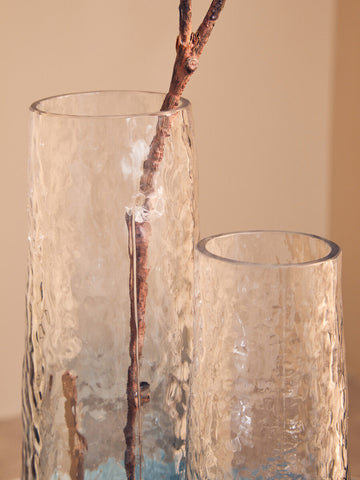 Brock Small Blue Ombre Glass Vase