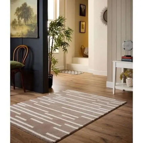 Broken Stripe Wool Rug - Rugs