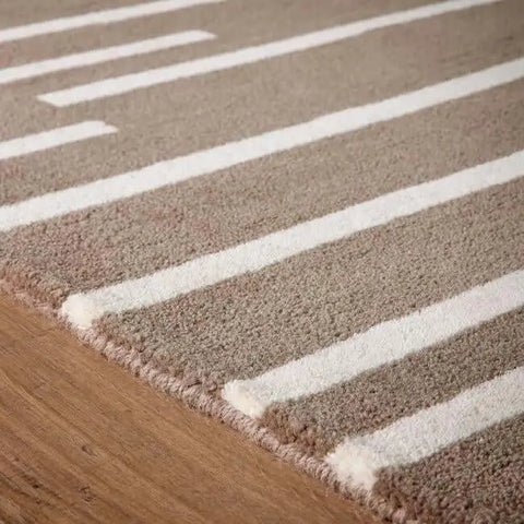 Broken Stripe Wool Rug - Rugs