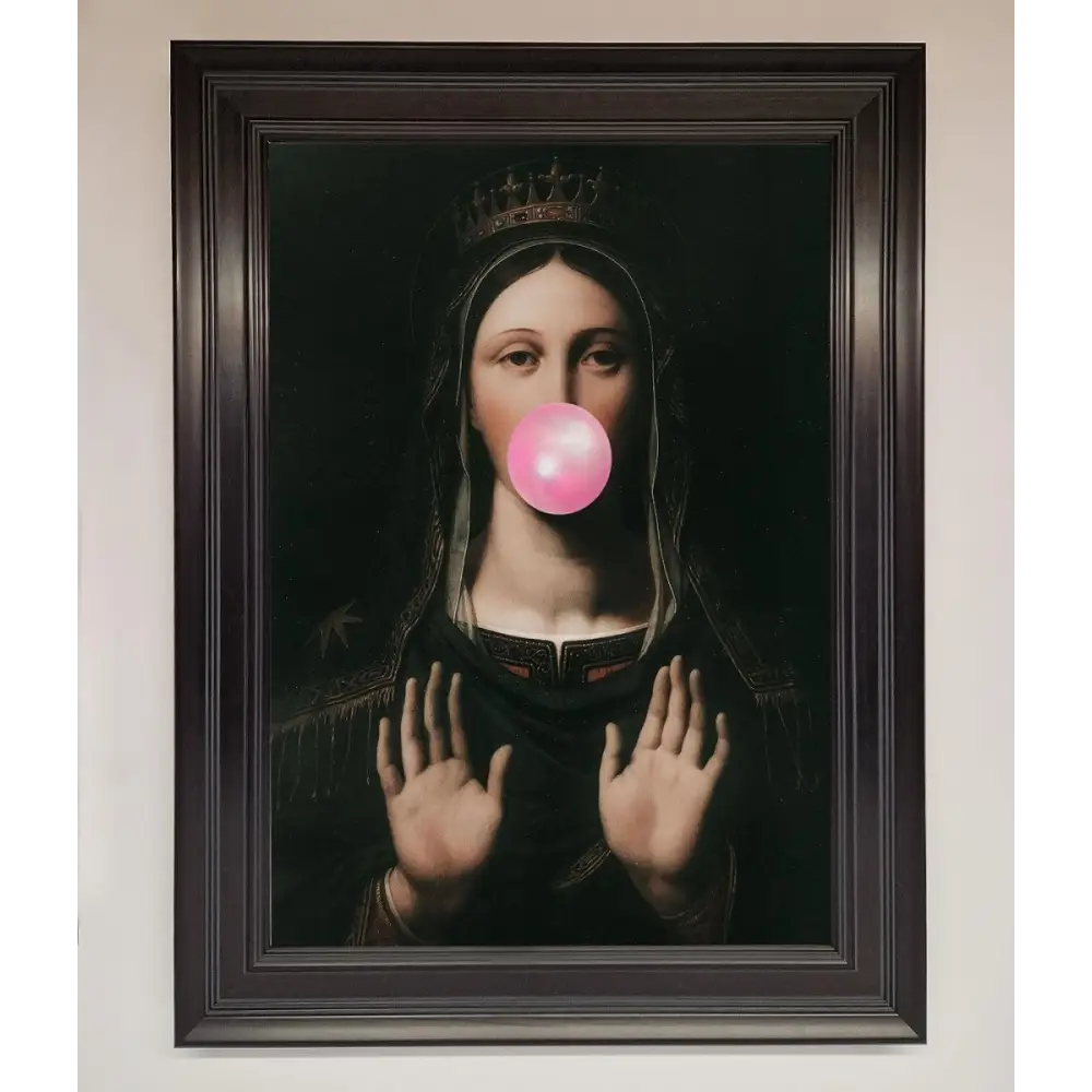 Bubble Gum Renaissance Framed Print - A1 (59.4 x 84.1 cm) / Matt Black - Framed Print