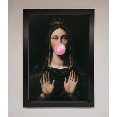 Bubble Gum Renaissance Framed Print - A3 (29.7 x 42 cm) / Black - Framed Print