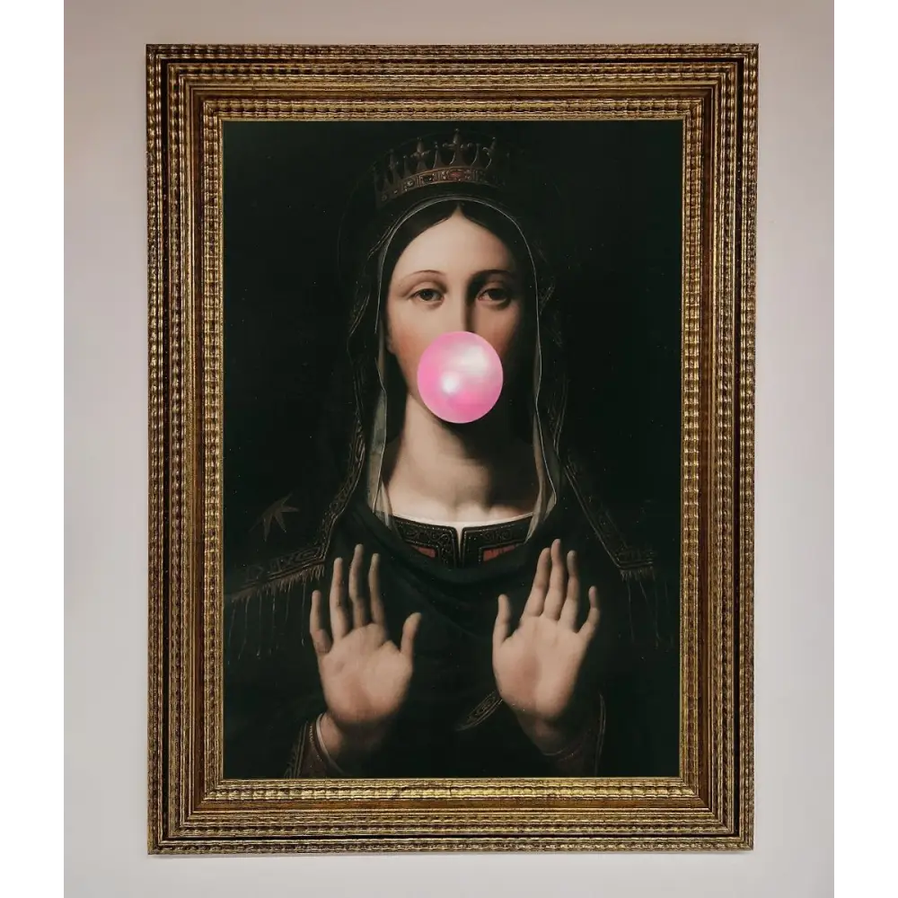 Bubble Gum Renaissance Framed Print - A3 (29.7 x 42 cm) / Ornate Gold - Framed Print