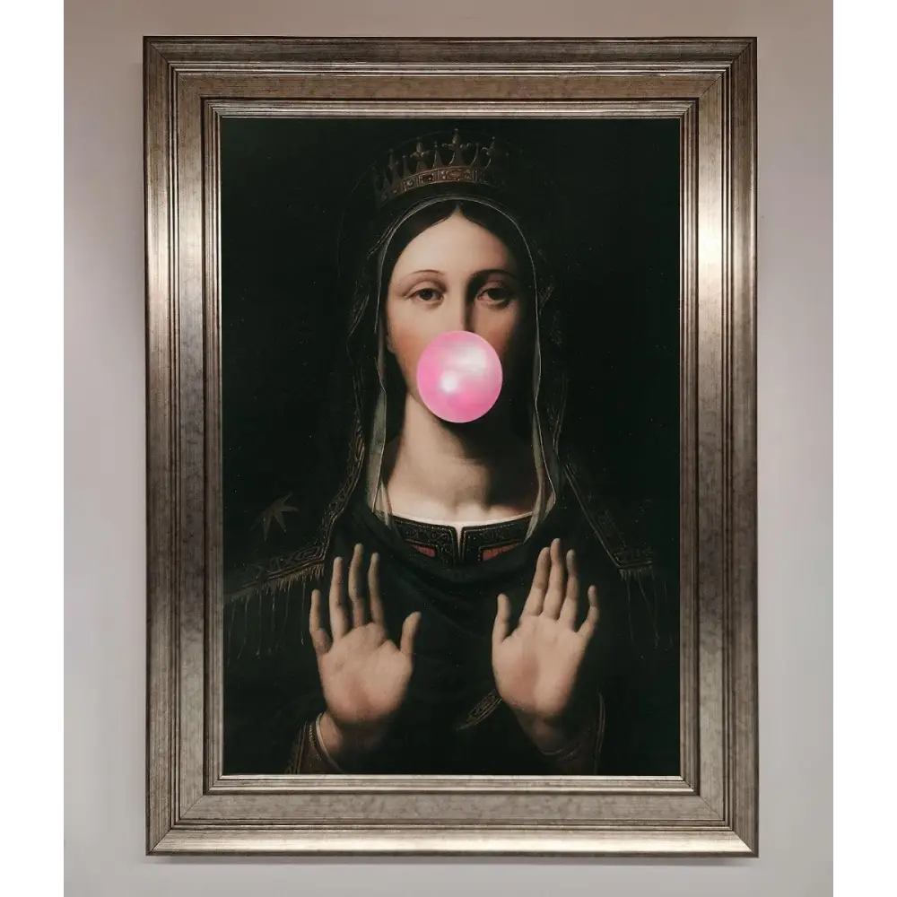 Bubble Gum Renaissance Framed Print - A3 (29.7 x 42 cm) / Silver - Framed Print