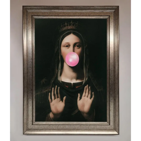 Bubble Gum Renaissance Framed Print - A3 (29.7 x 42 cm) / Silver - Framed Print