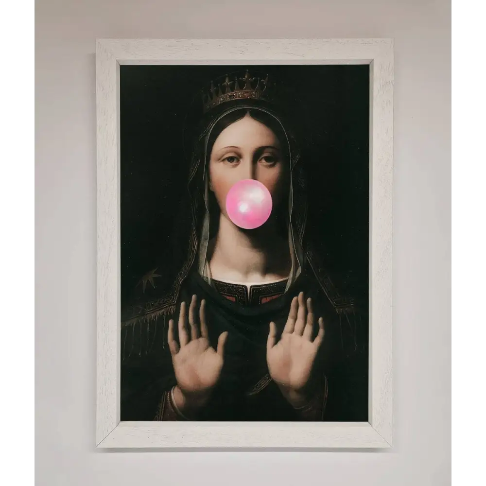 Bubble Gum Renaissance Framed Print - A3 (29.7 x 42 cm) / White - Framed Print