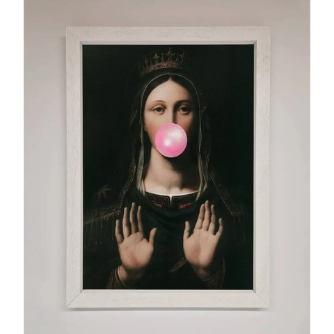 Bubble Gum Renaissance Framed Print - A3 (29.7 x 42 cm) / White - Framed Print