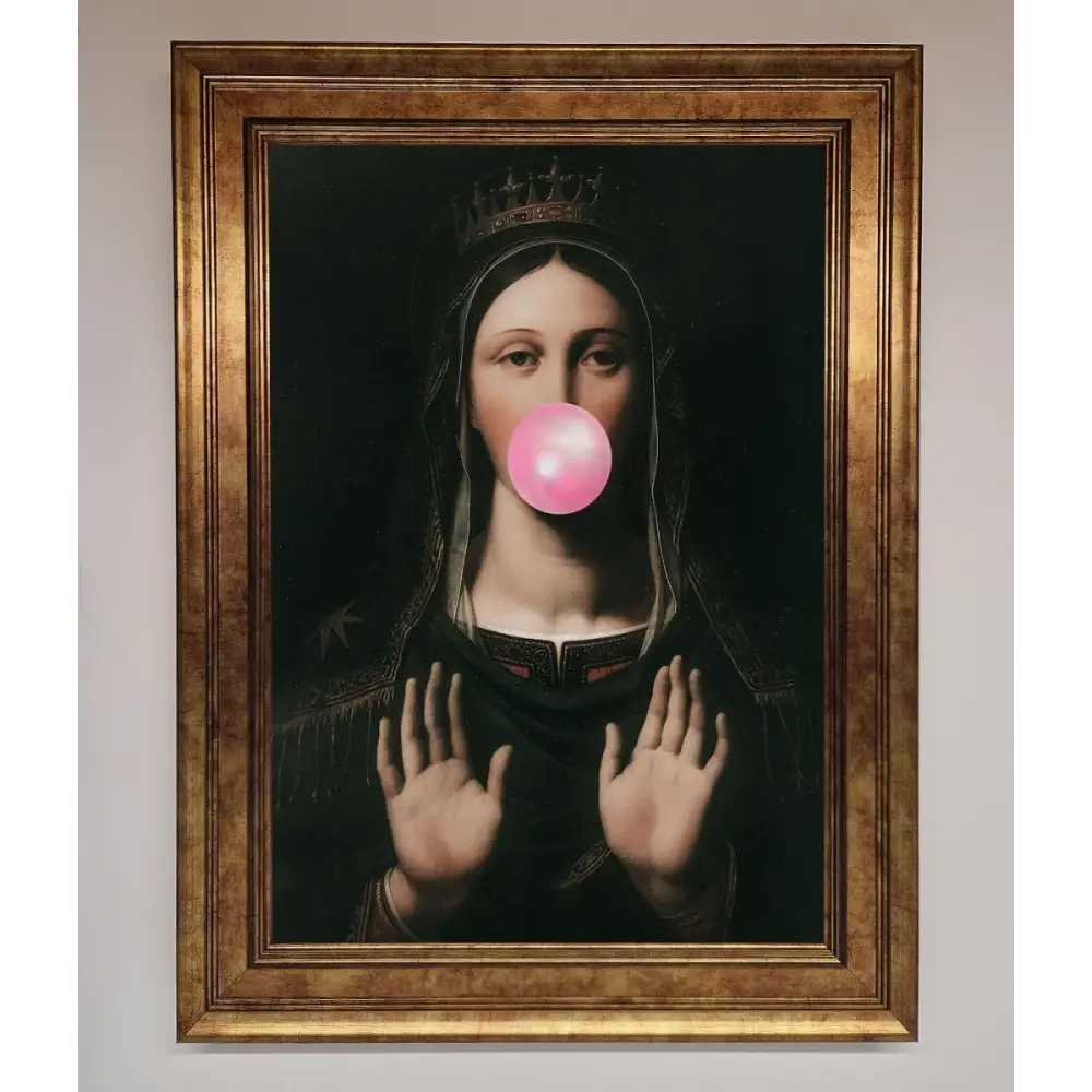 Bubble Gum Renaissance Framed Print - B0 (100 x 141 cm) / Bronze - Framed Print
