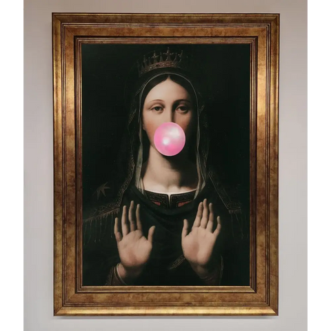 Bubble Gum Renaissance Framed Print - B0 (100 x 141 cm) / Bronze - Framed Print