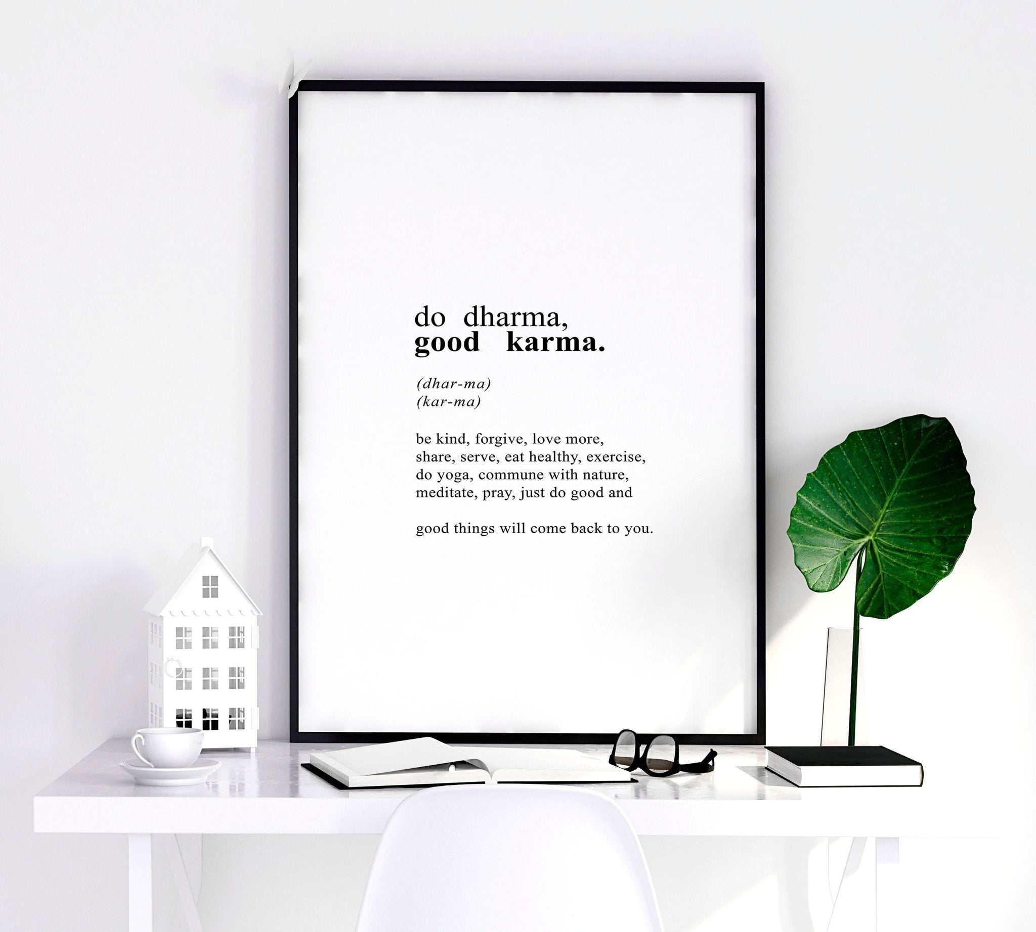 Inspiration quote art | set of 3 Buddha wall art prints