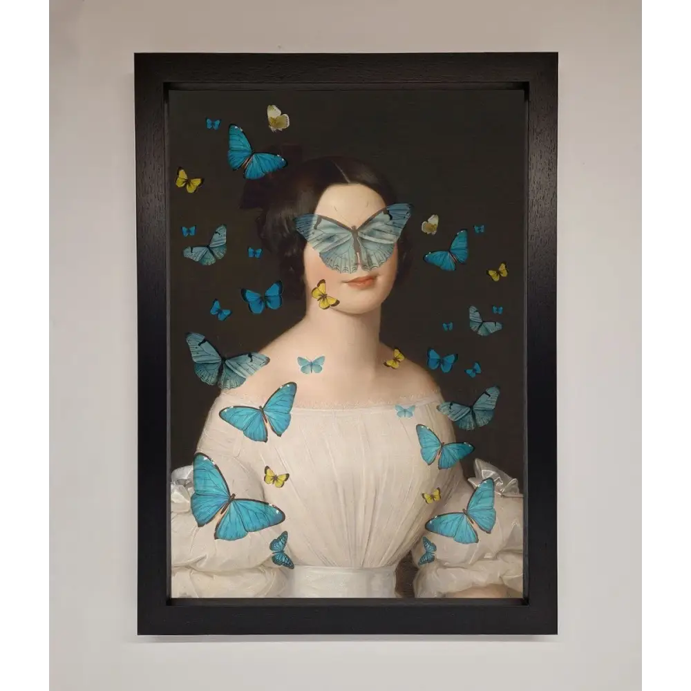 Butterfly Renaissance Framed Print - A3 (29.7 x 42 cm) / Black - Framed Print