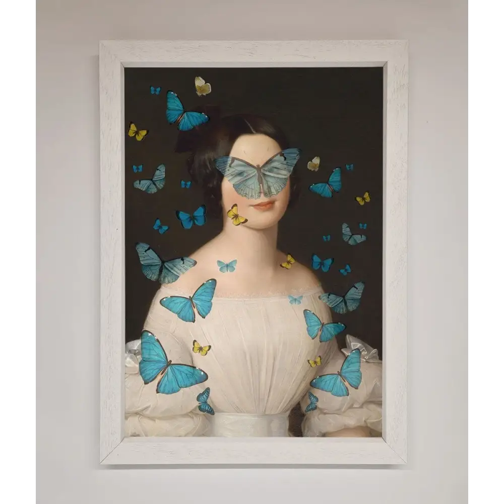 Butterfly Renaissance Framed Print - A3 (29.7 x 42 cm) / White - Framed Print