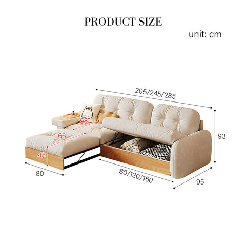 Caballero Three Seater Corner Sofa Bed, Three Seater Sofa, Leathaire