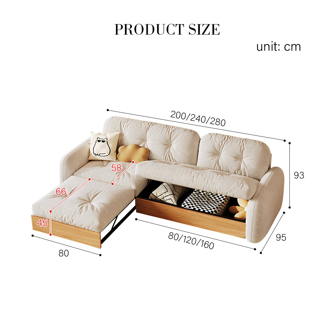Caballero Three Seater Corner Sofa Bed, Three Seater Sofa, Leathaire