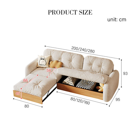 Caballero Three Seater Corner Sofa Bed, Three Seater Sofa, Leathaire