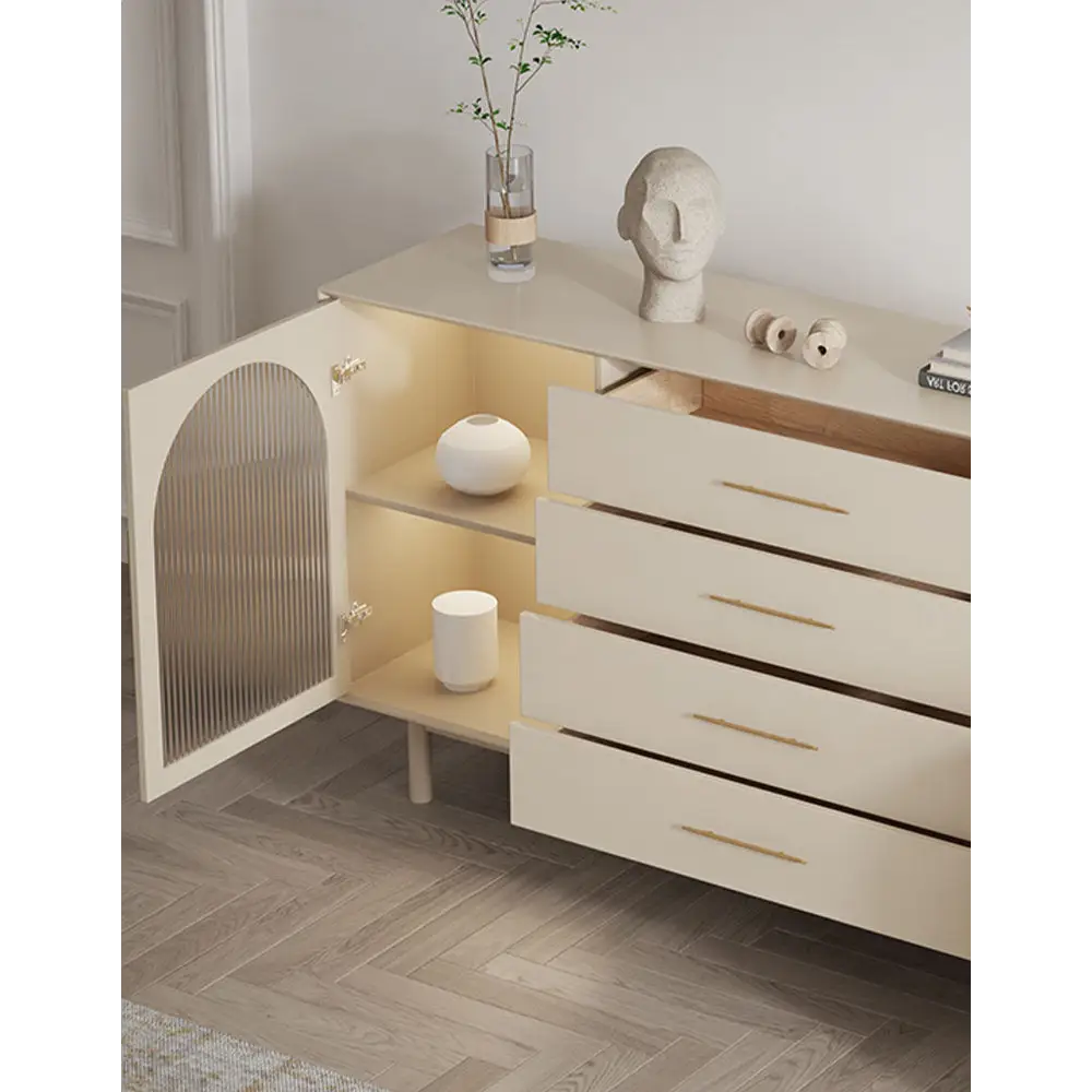 Clear Single Door Sideboard, Four Layers｜ DC Concept