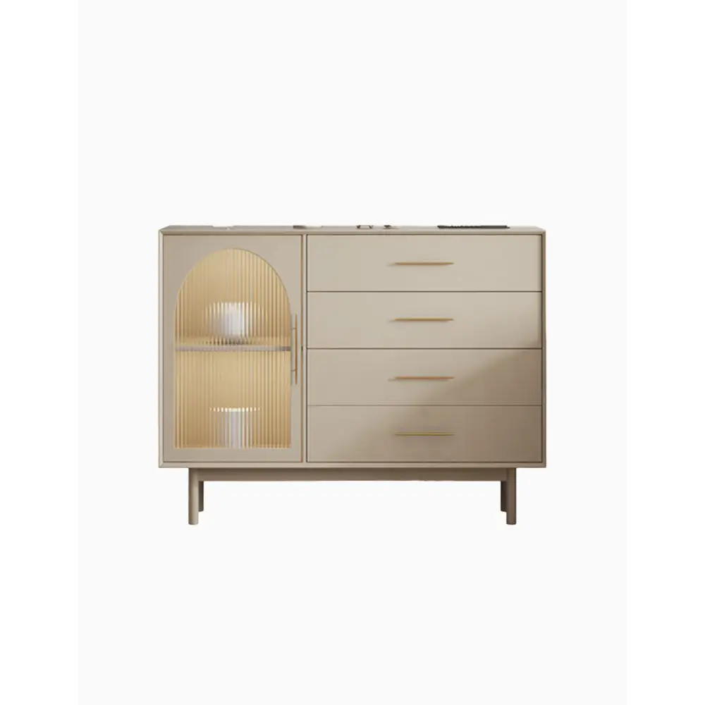 Clear Single Door Sideboard, Four Layers｜ DC Concept