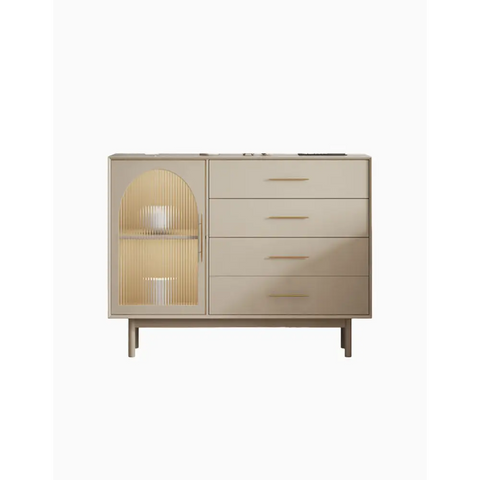 Clear Single Door Sideboard, Four Layers｜ DC Concept