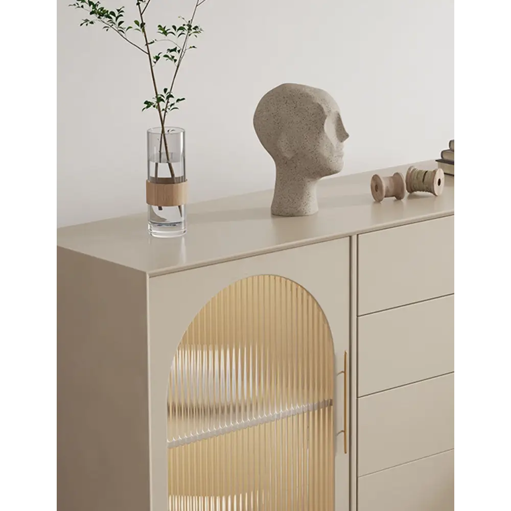 Clear Single Door Sideboard, Four Layers｜ DC Concept