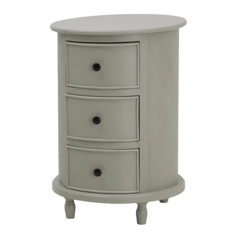 Cabourne Round Side Table - 3 Drawers - Console