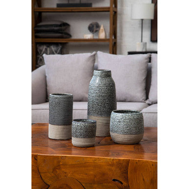 Caldera Grey Speckled Vase